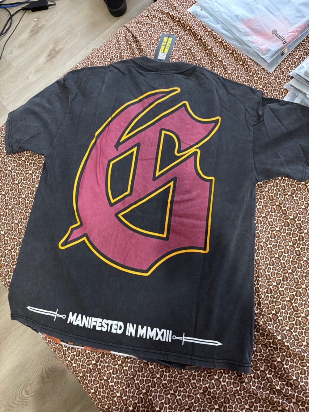 Godspeed Graphic Short Sleeve Tee - Black & Orange - Picture 2 of 2